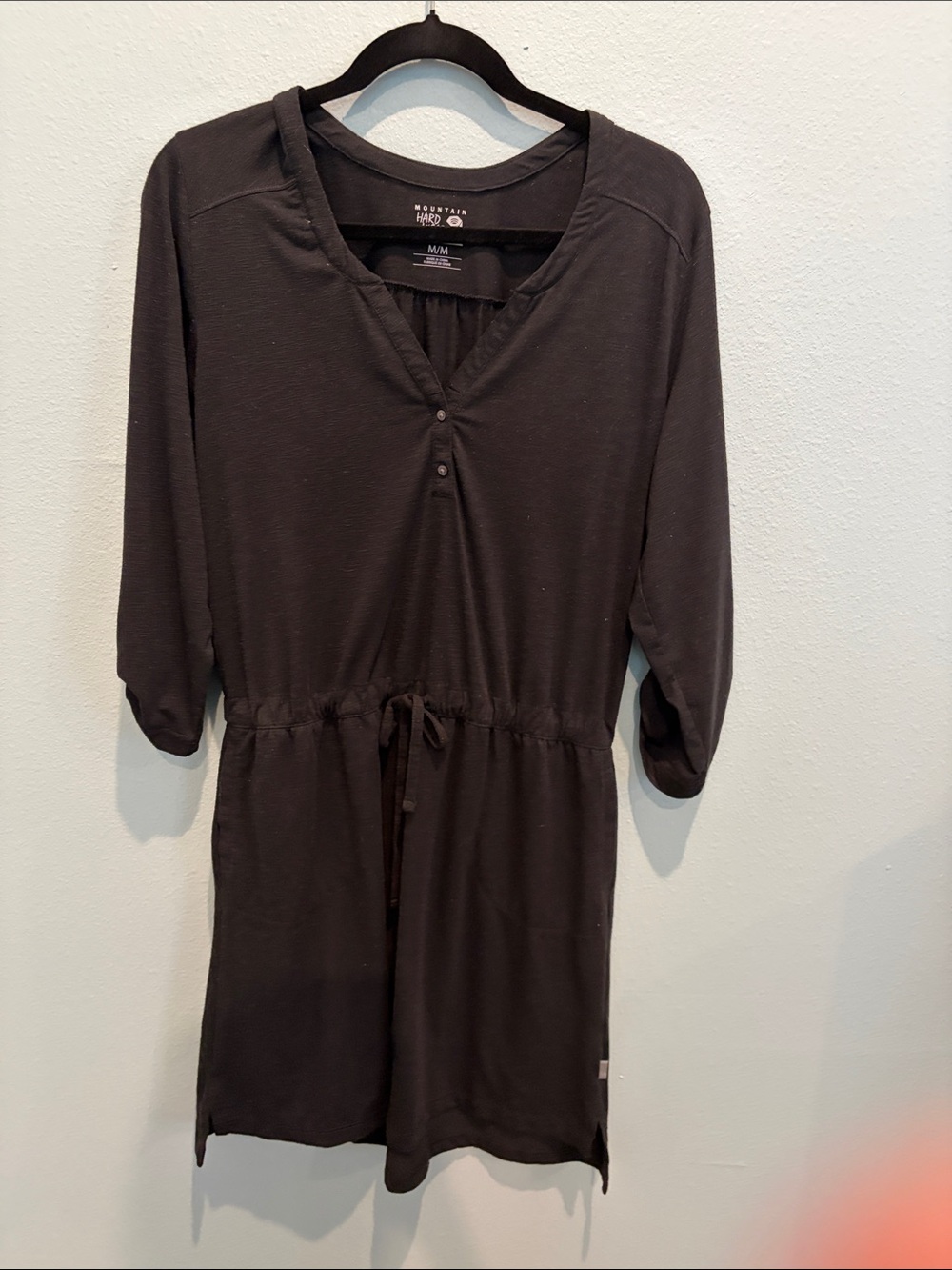 Mountain Hardwear Black V-Neck Tee Dress